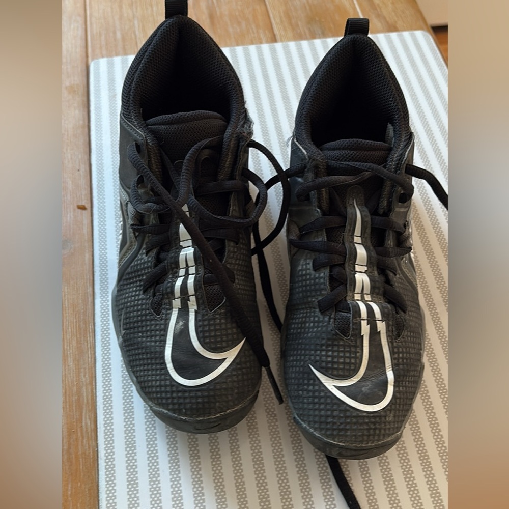 Black and Silver Athletic Shoes